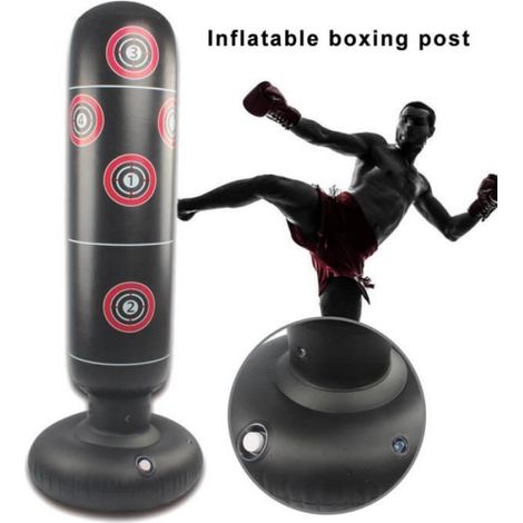 Sac de frappe pliable d'entraînement, sac de kickboxing, exercice pour enfants adultes (1/4)