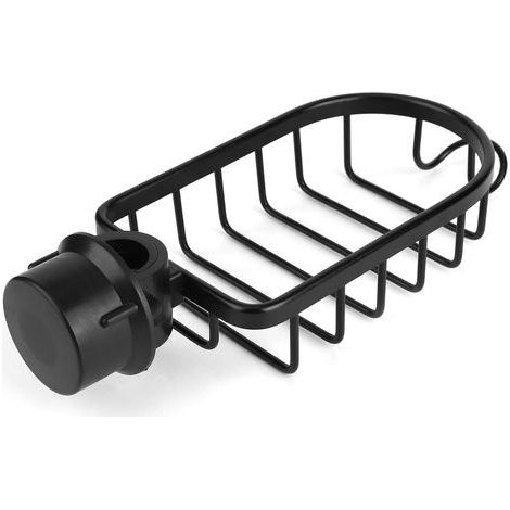 Schwammhalter: Praktischer Armaturen-Organizer aus Space-Aluminium – Robust, langlebig und pflegeleicht – Ideal zur Aufbewahrung von Schwämmen & Küchentüchern – 4er-Set (1/5)