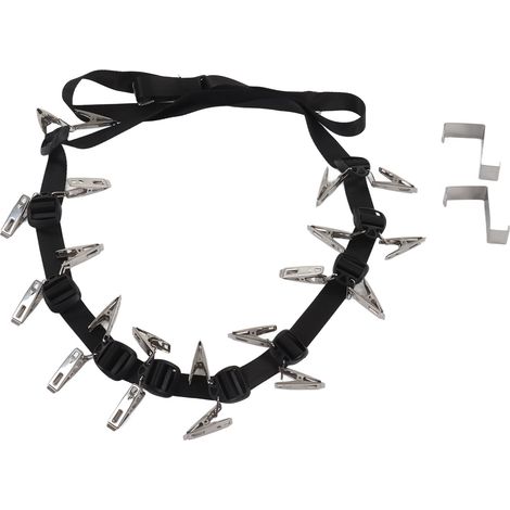 Porte-chapeaux mural en acier inoxydable, organisateur pratique pour porte d'entrée, noir (1/5)