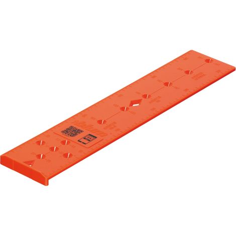 Cyclingcolors – Gabarit de marquage orange pour perçage – Jauge d'épaisseur pour montage de coulisses et supports – Plastique durable pour usage professionnel