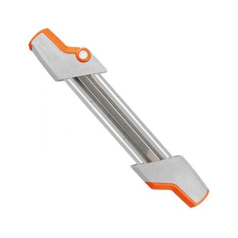 Chaîne de tronçonneuse, porte-lime 2 en 1 pour chaînes de tronçonneuse 3/8", diamètre 4,0 mm (1/4)