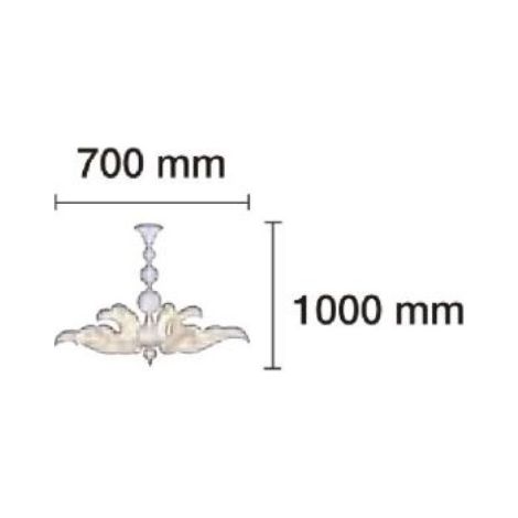 Lámpara Colgante LED 90W 3000K Moderna Tipo Araña
