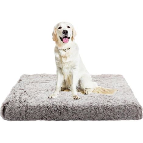 Lit orthopédique pour chien 120x80cm Khaki, Anti-angoisse, Lavable, Antidérapant