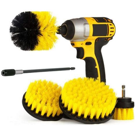 5 Pieces Electric Drill Cleaning Brush - Electric Cleaning Brush Scrubber for Cleaning Bathrooms, Pool Tiles, Bricks, Ceramics (Drill Not Included) (1/4)