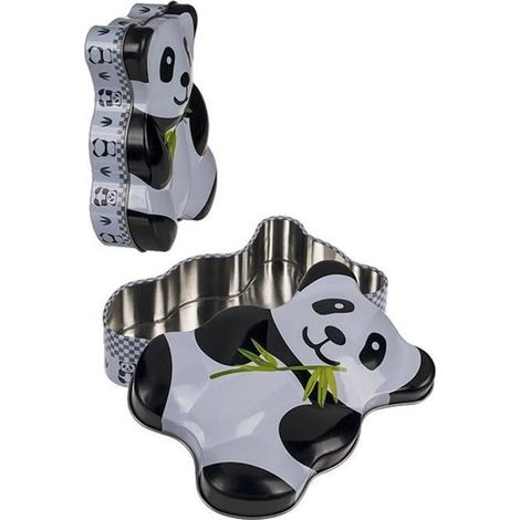 Boîte en métal - YOUDOIT - Panda - Rectangulaire - Blanc - 14 x 11 cm (1/2)