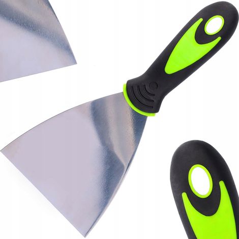 Esp谩tula de acero inoxidable para placas de yeso, yeso, raspador de 100 mm