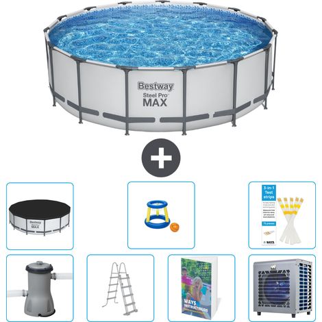 Bestway Piscina Bestway Steel Pro MAX Redonda - 488x122 cm - 8-piezas S535 (1/4)