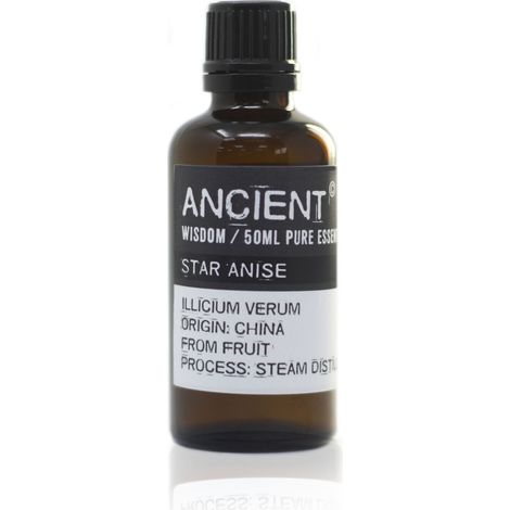 Anis Chine Étoile (Anis Étoilé) 50ml Huile Essentielle- Vendu par 1