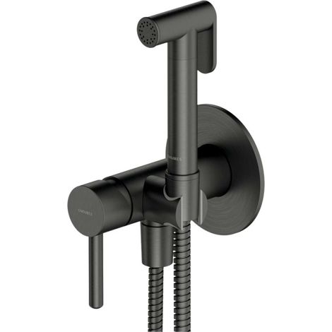 OMNIRES Y - Miscelatore per bidet ad incasso, con doccetta, con corpo, in grafite SYSYBI2GR (1/2)