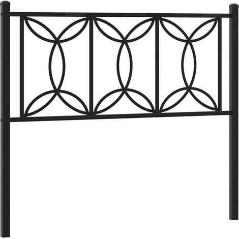 Maison Exclusive - Testiera di Ricambio in Metallo Nero 107 cm (1/5)