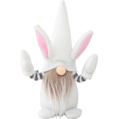 Handgefertigter Osterhase als Plüschtier, ideal zum Dekorieren von Eiern, als Geschenk für Kinder
