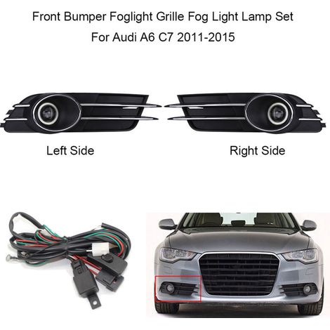 Nebelscheinwerfergitter für Audi A6 C7 2011-2015 - Komplettes Frontstoßstangen-Set
