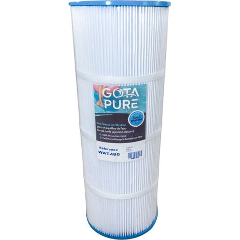 Filtre piscine WAT480 – Cartouche 480mm x 180mm – Ouverture 75mm – Matériau Reemay pour filtration efficace (1/5)