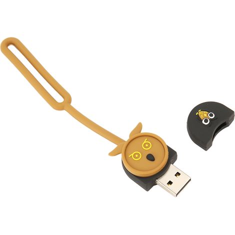 Clé USB hibou cartoon 16G, standard USB 2.0, plug and play, haute vitesse, pour sauvegarde, voyage, bureau, mémoire amovible. (1/5)