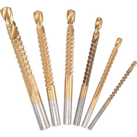 6 pièces forets fraisage HSS pour bois métal K075 (1/5)
