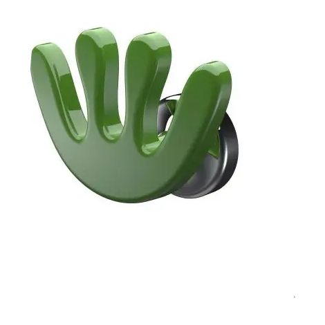 Magnetischer Wandhaken in Blattform, grün