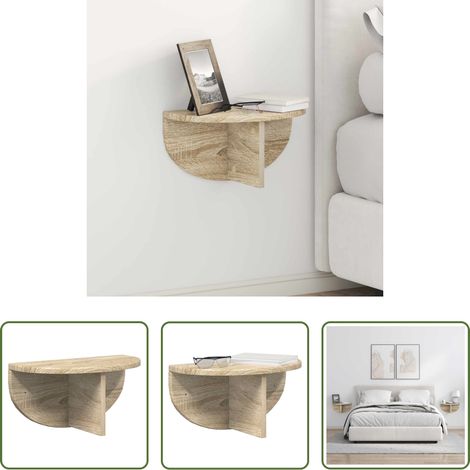 Holzregal - Wandregal Sonoma-Eiche 38 x 19 x 19 cm Holzwerkstoff (1/5)