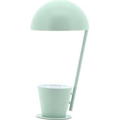 Luminaire, lampe de bureau métal, 40 W, vert, ø 20 x H 40 cm