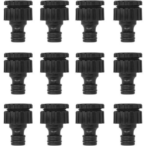12pcs G1 / 2 G3 / 4 Femelle Feme Ficet Garden Garden Adaptateur Rapports de connecteur réutilisables (1/4)
