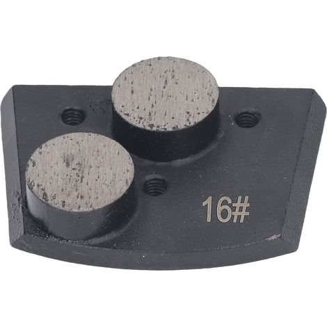 3 Disques Diamantés Cylindriques pour Béton, Polissage et Décapage, Grain 16 Noir (1/5)