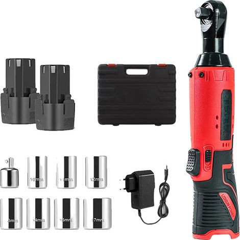 Clé à chocs, moteur 12V, couple de 60 N·m, Avec 2×Batterie (1/2)
