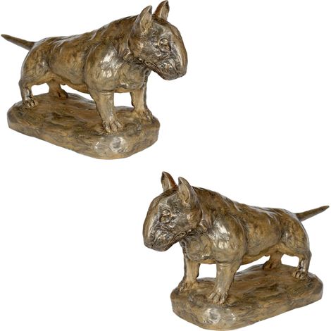 Bull Terrier VI - estatuilla de perro, figura de oficina, trofeo para una exposición canina de Art-Dog (1/5)