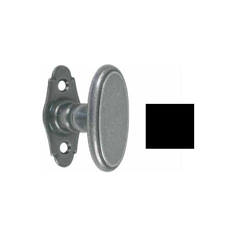 Bouton sur platine Correze BOUVET Fer noir - 12733 (1/2)