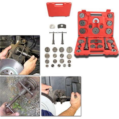 TolleTour Juego Herramientas con Sistema Neumatico y Trinquete para Coches Ford BMW Audi VW para Reposicionar Pistones 22 Piezas (1/5)