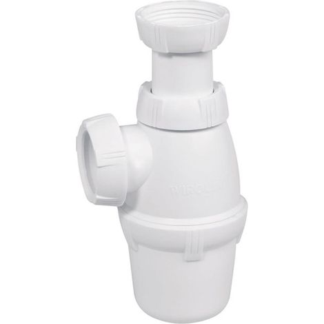 Wirquin – Siphon de lavabo 32mm – Garde d'eau 50mm – Réglable de 135 à 180mm – Conforme norme EN274 – Débit 52 L/mn (1/3)