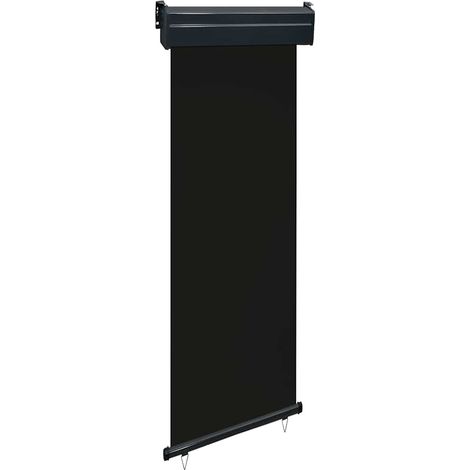 vidaXL Balcony Side Awning 65x250 cm Black (1/5)