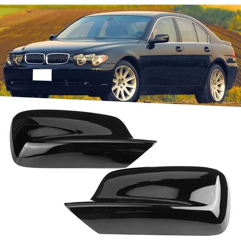 Paire de coques de rétroviseurs extérieurs gauche/droite 51167074236 compatibles avec BMW E46 323Ci, 325Ci, 328Ci, E65 et E66 (1/5)