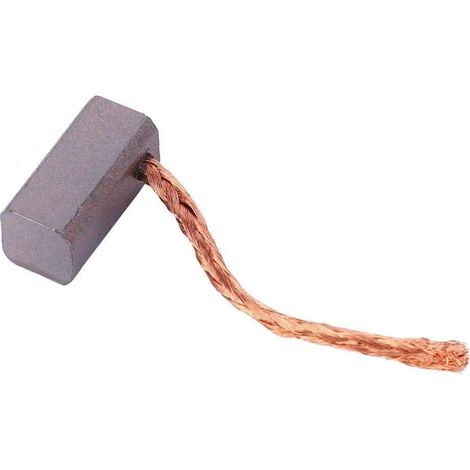 100pcs Carbon Brushes, Replacement Parts for J435A Car Electronic Fan Motor, 6x6x125mm (1/5)