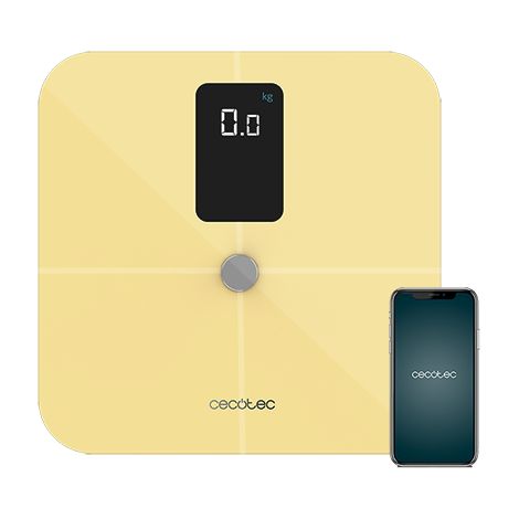 Pèse-personne intelligent dededelarge écran avec mesure debioimpédance et App. (1/5)