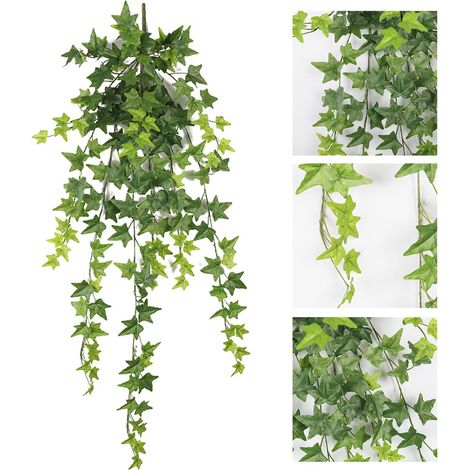 Vigne de lierre de patate douce à suspendre au mur de 97 cm de longueur, fausse plante feuilles résistantes à la décoloration, artificielle pour (1/5)