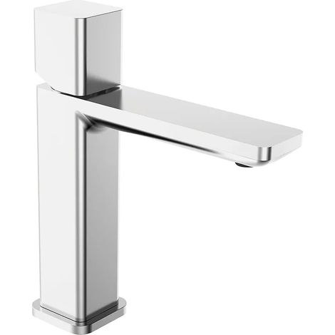 Miscelatore lavabo in ottone con manopola e piletta click clack Lotus (1/3)