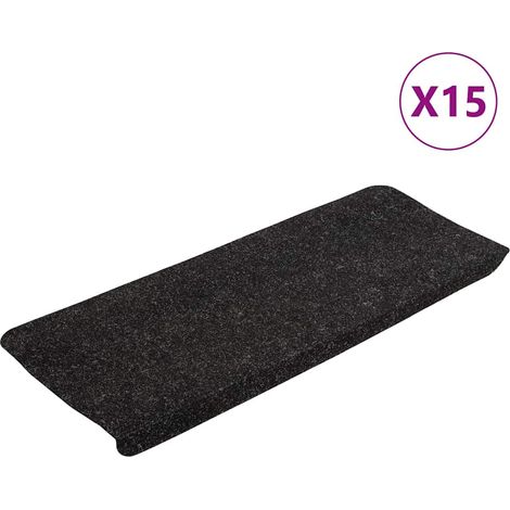 Stufenmatten Selbstklebend 15 Stk. 65x24,5x3,5 cm Anthrazit vidaXL