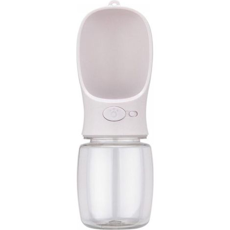 Bouteille d'eau Portable pour Chien,350ml Bouteille d'eau de Voyage antibactérienne de qualité Alimentaire pour Chien et Chat, Eau Potable pour Animal de Compagnie en Plein air, blanc-DOU