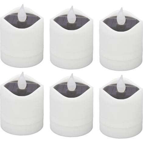 Bougies chauffe-plat LED lumineuses et scintillantes, bougies électriques LED à effet longue durée pour la décoration de la maison, de la chambre, des fêtes et des mariages. (1/5)
