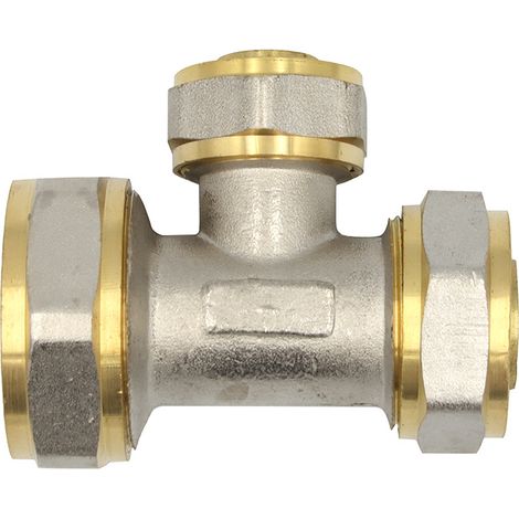 Klemmring Schraubfitting T-Stück reduziert 32x20x26 mm Verbundrohr (1/5)