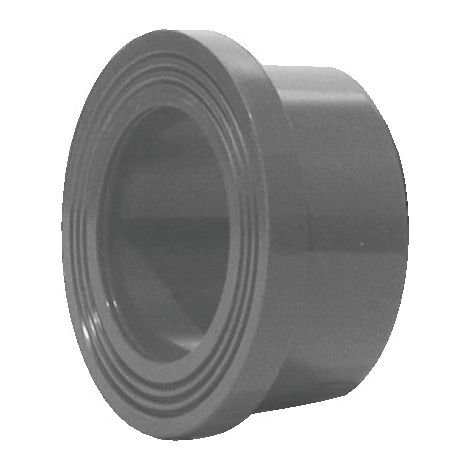 PVC-Druckring mit gerilltem Design für Flachdichtungs-Female zum Kleben DN50-PVC63