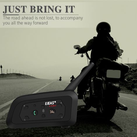 Kit mains libres Bluetooth pour moto V6 PRO (Homologué) (Une photo réelle avec le logo doit être téléchargée, sinon une réclamation sera déposée) (1/2)
