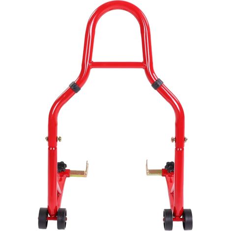 Support combiné pour Roues Avant et Arrière de Moto, Support de Poulie à Roulement à Bascule, de Stationnement avec Roulement 500 Lb, de Levage de Roue de Moto (1/5)