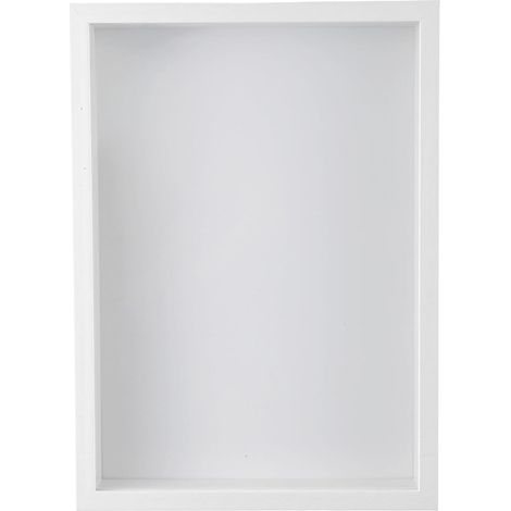 3D-Fotorahmen A4, weiß, 3 cm tief, mit transparenter Acrylplatte, 3D-Holzrahmen für Medaillen, Blumen, Erinnerungsstücke und Fotos, 21 x 29,7 cm (1/5)