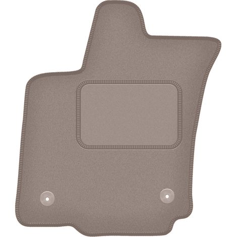 Tapis de sol conducteur en velours beige pour : VW Phaeton berline avec extincteur (2002-2016)