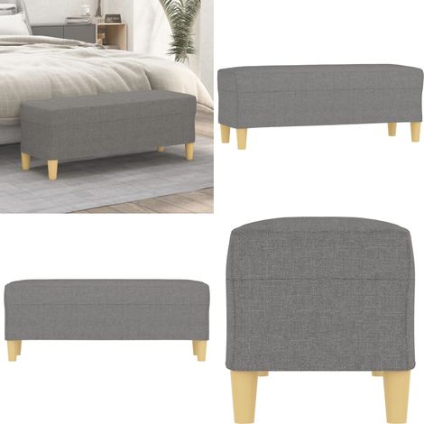 Sitzbank Dunkelgrau 100x35x41 cm Stoff - Sitzbank - Grau - Flurbank - Sofa - Polsterung - Home & Living