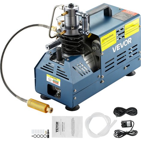 VEVOR Compresseur Haute Pression 30 MPa 1800 W 220 V Compresseur Air PCP avec Arret Automatique, pour Carabine a Air Comprime Paintball, Carabine PCP, Pistolet deAir Comprime, Bouteille de Plongee