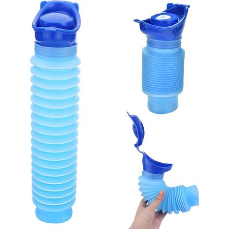 1 orinatoio di emergenza per esterni, estensibile, portatile, per auto, unisex, 750 ml, WC portatile, orinatoio per campeggio (1/4)