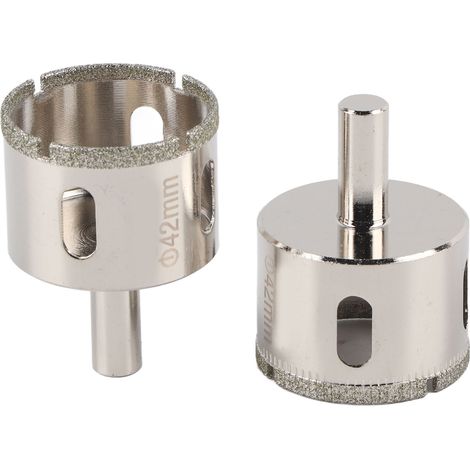 Lot de 2 forets diamantés pour verre et carrelage, marbre, 42 mm (1/5)