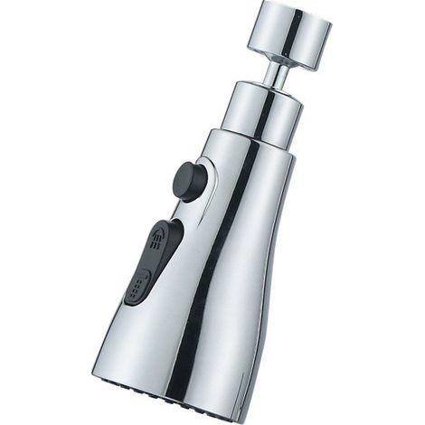 Douchette de mitigeur de cuisine, aérateur de robinet de cuisine, buse principale avec 3 jets différents (1/4)