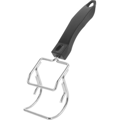 Estrattore per griglie da forno, vassoio in metallo antiscottatura per teglie da forno, teglie per pizza e cestelli per friggitrice ad aria, nero